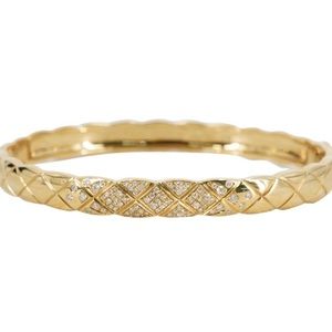 Chanel Coco Crush 18k & .25 ctw Diamond Bangle Bracelet with Box